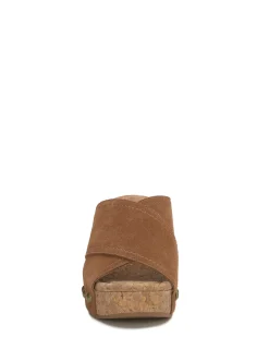 Lucky Brand valmai cork wedge olive/ white stripe*WOMEN Shoes