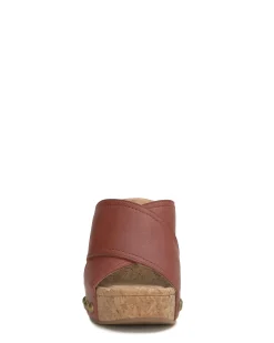 Lucky Brand valmai cork wedge spacedye brown*WOMEN Shoes