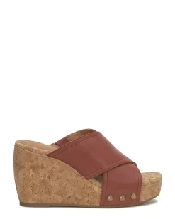 Lucky Brand valmai cork wedge spacedye brown*WOMEN Shoes