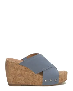 Lucky Brand valmai cork wedge copen blue*WOMEN Shoes