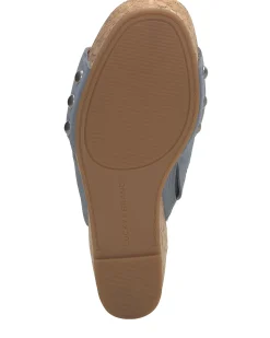 Lucky Brand valmai cork wedge copen blue*WOMEN Shoes