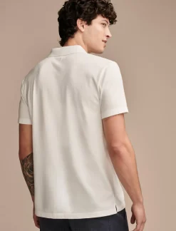 Lucky Brand venice burnout flat knit polo bright white*MEN Shirts & Tops
