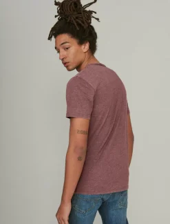 Lucky Brand venice burnout notch neck tee port royale*MEN Shirts & Tops