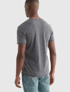 Lucky Brand venice burnout notch neck tee jet black*MEN Shirts & Tops