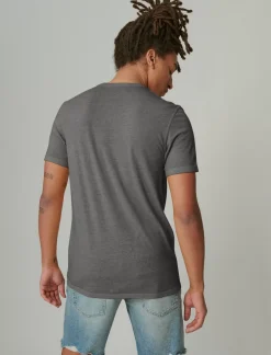Lucky Brand venice burnout notch neck tee jet black*MEN Shirts & Tops