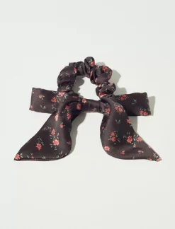 Lucky Brand vintage floral bow scrunchie open overflow*WOMEN Hair Accessories