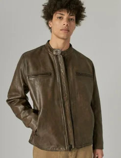 Lucky Brand vintage leather jacket pinecone*MEN Jackets & Outerwear