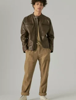 Lucky Brand vintage leather jacket pinecone*MEN Jackets & Outerwear