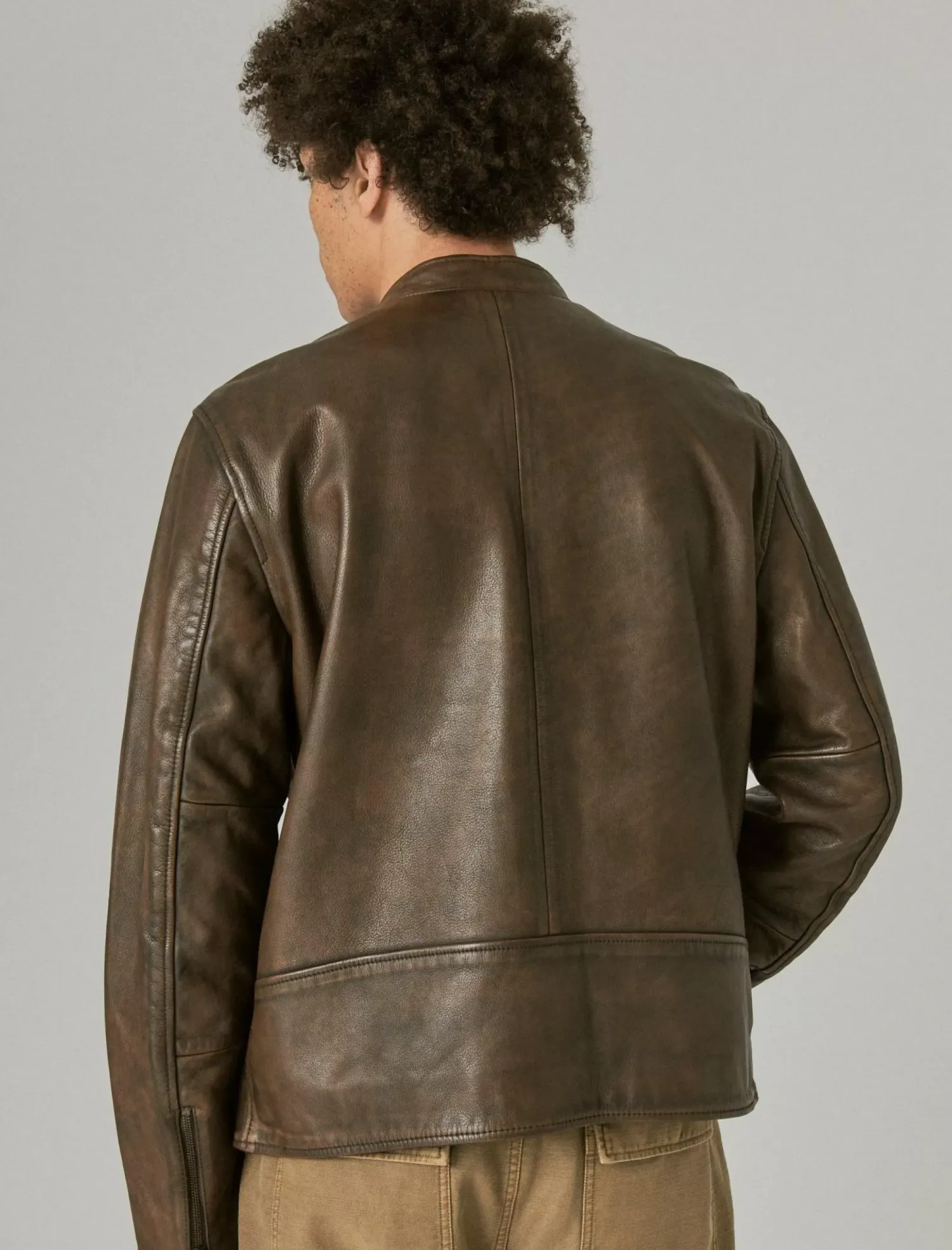Lucky Brand vintage leather jacket pinecone*MEN Jackets & Outerwear