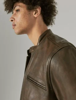 Lucky Brand vintage leather jacket pinecone*MEN Jackets & Outerwear