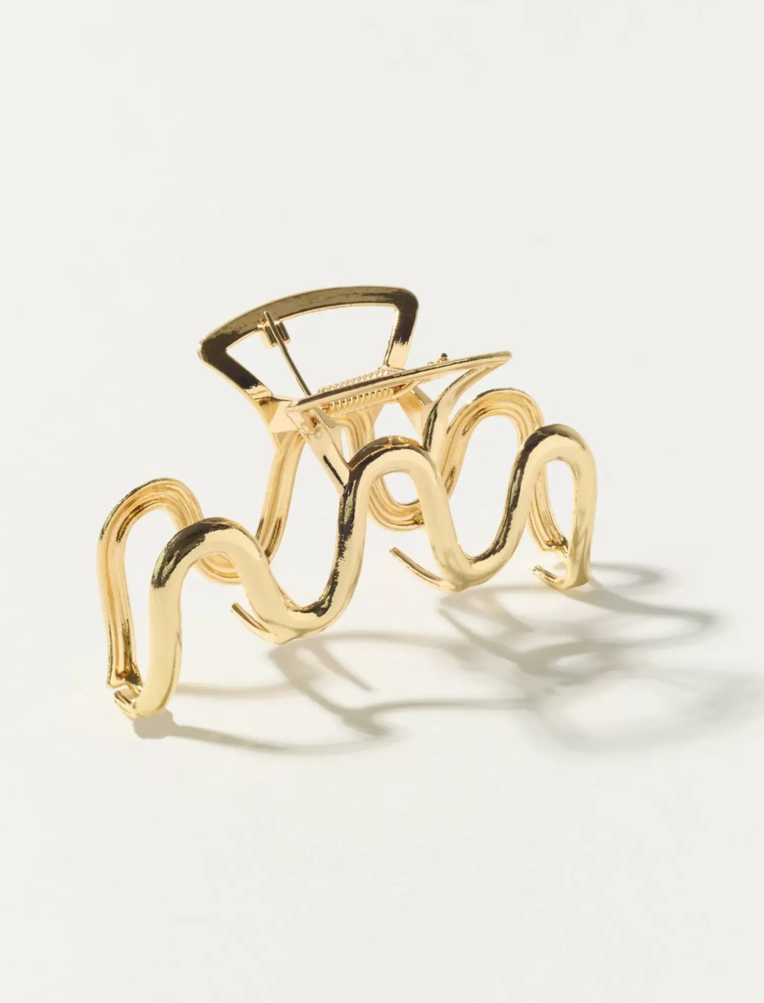Lucky Brand wavy metal claw gold*WOMEN Hair Accessories