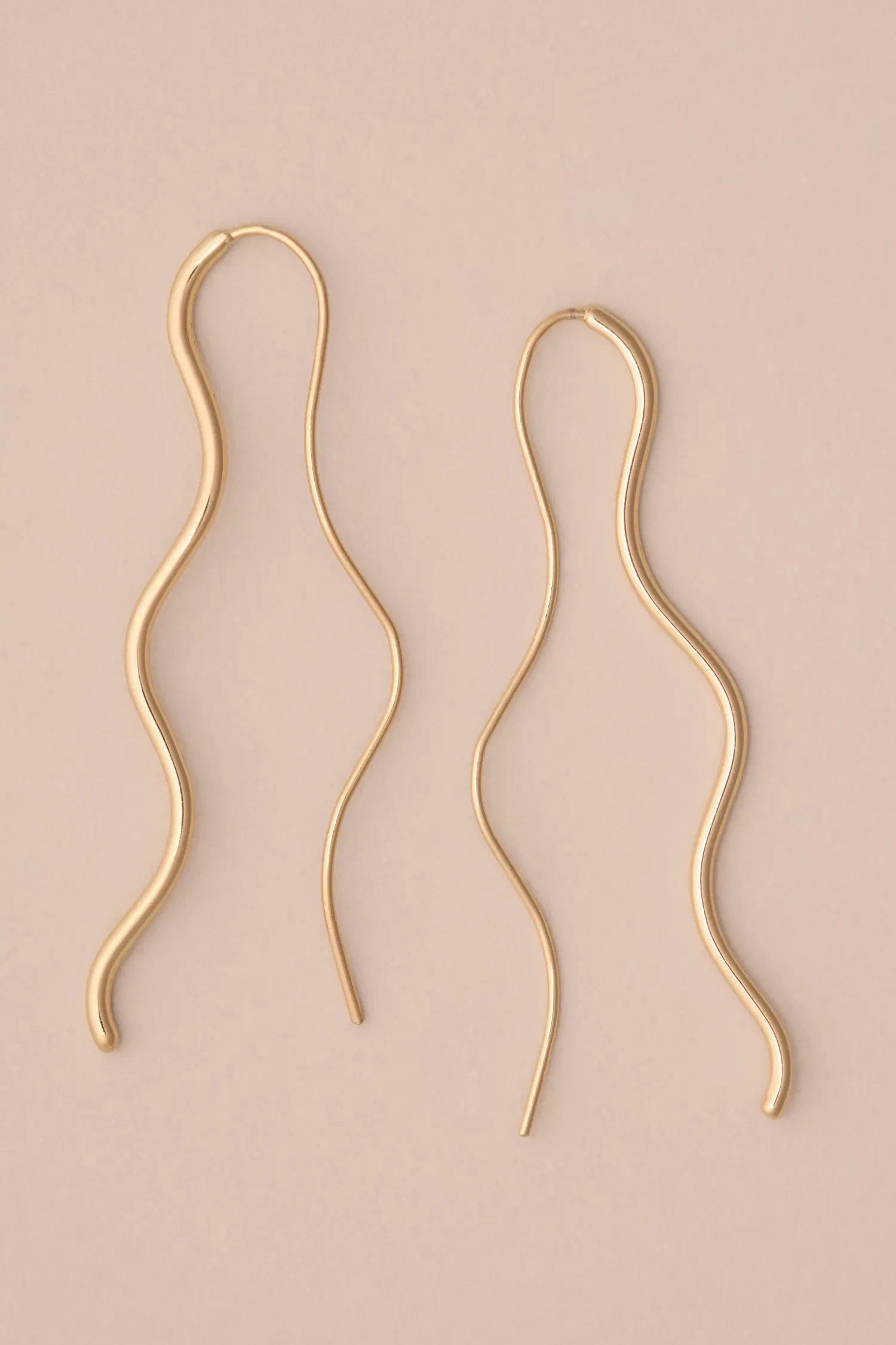 Lucky Brand wavy threader earring gold*WOMEN Jewelry
