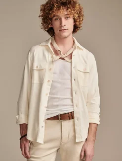 Lucky Brand weekend jersey shirt #1103 cream*MEN Button-Downs