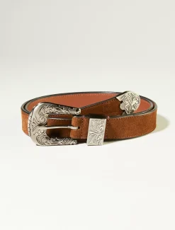 Lucky Brand western buckle belt dark brown*WOMEN Belts