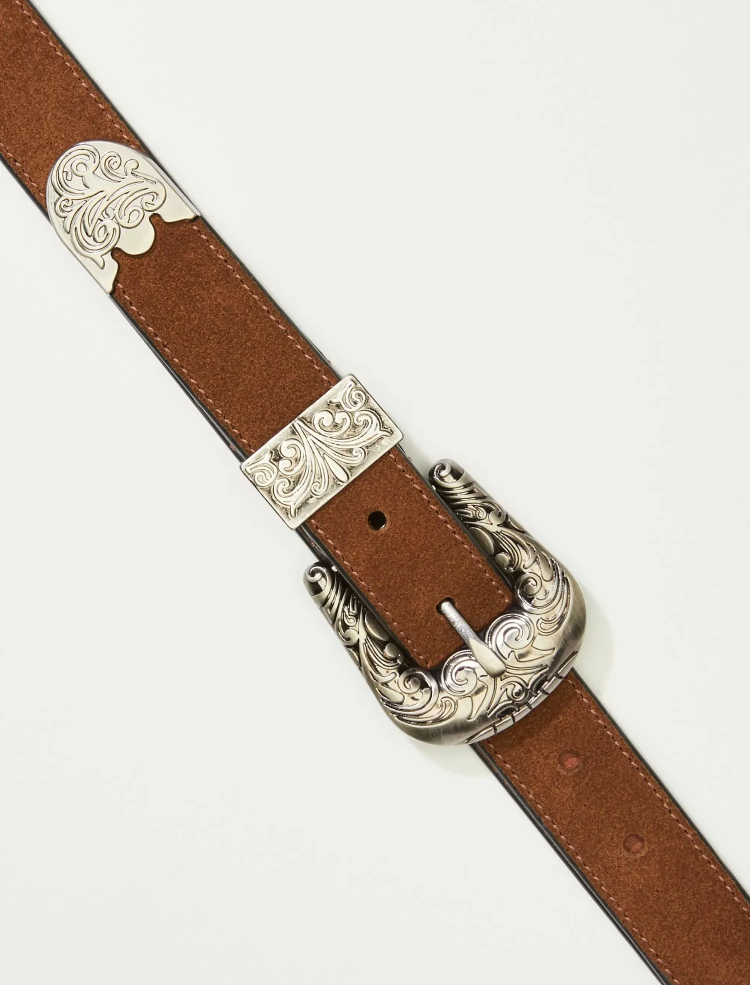 Lucky Brand western buckle belt dark brown*WOMEN Belts