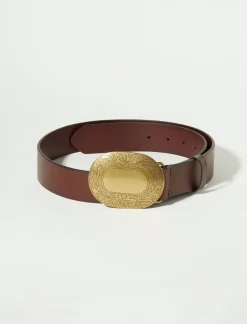 Lucky Brand western concho belt dark brown*WOMEN Belts