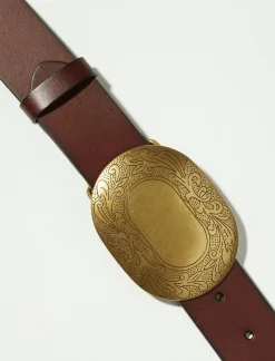 Lucky Brand western concho belt dark brown*WOMEN Belts