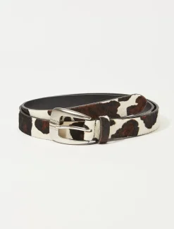 Lucky Brand western cow print belt black/white*WOMEN Belts