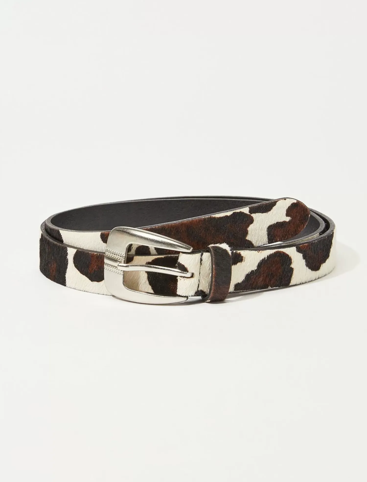 Lucky Brand western cow print belt black/white*WOMEN Belts
