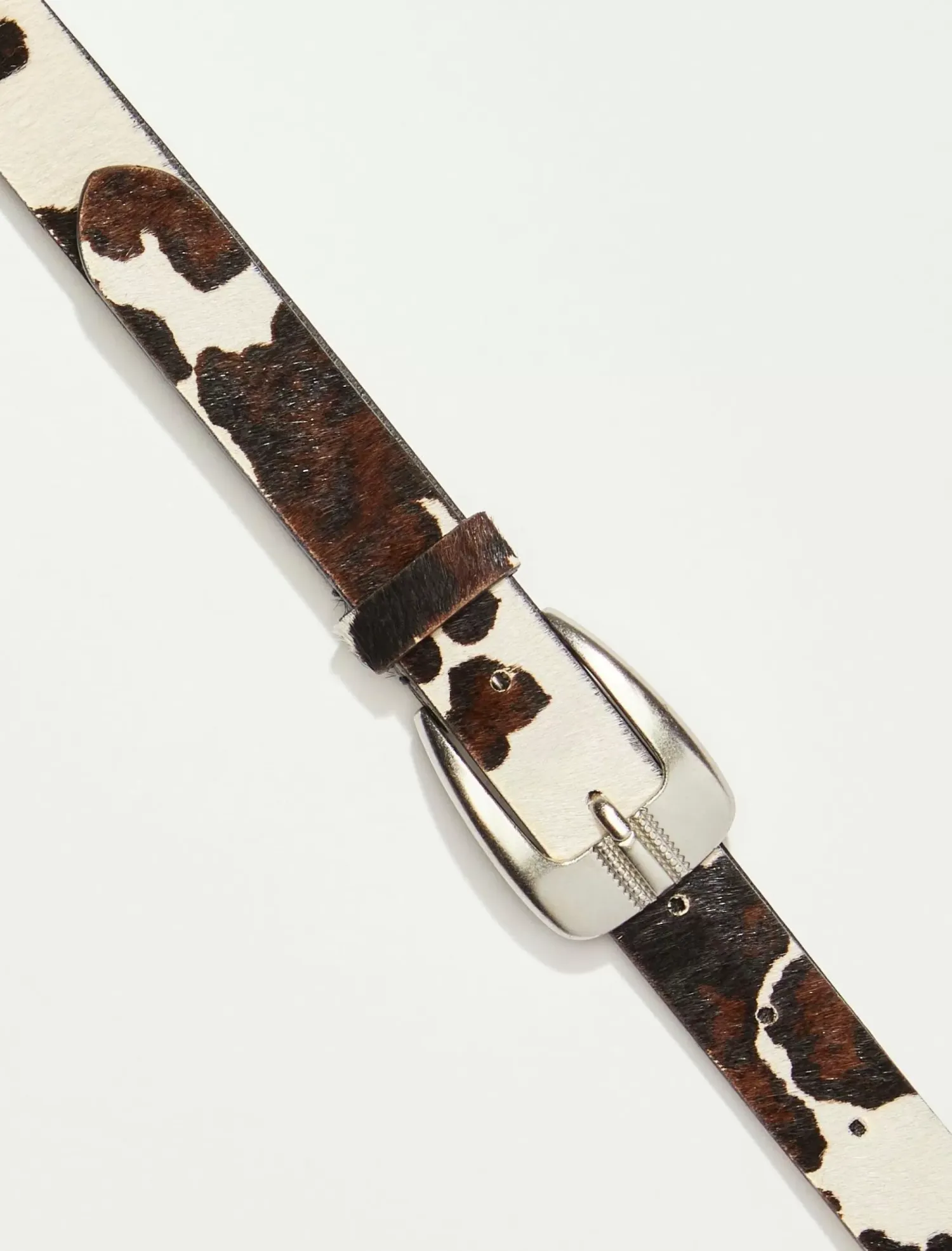 Lucky Brand western cow print belt black/white*WOMEN Belts