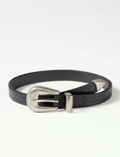 Lucky Brand western embossed belt black*WOMEN Belts