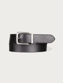 Lucky Brand western embossed reversible leather belt charcoal*MEN Belts