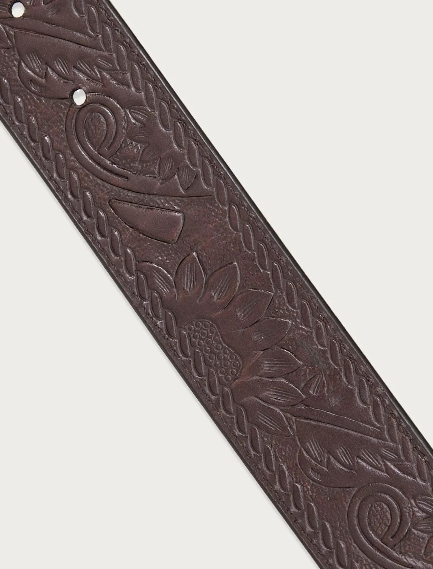 Lucky Brand western embossed reversible leather belt charcoal*MEN Belts