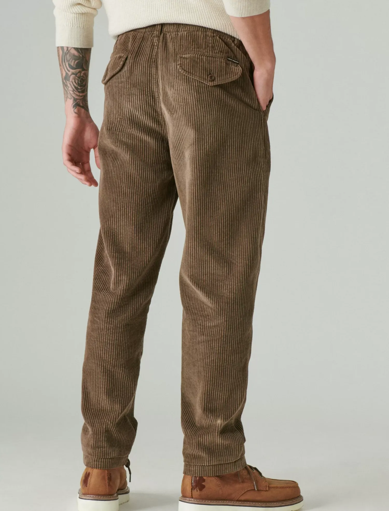 Lucky Brand wide wale corduroy pull-up pant slate black*MEN Pants