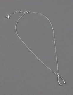 Lucky Brand wish bone pendant silver*WOMEN Jewelry