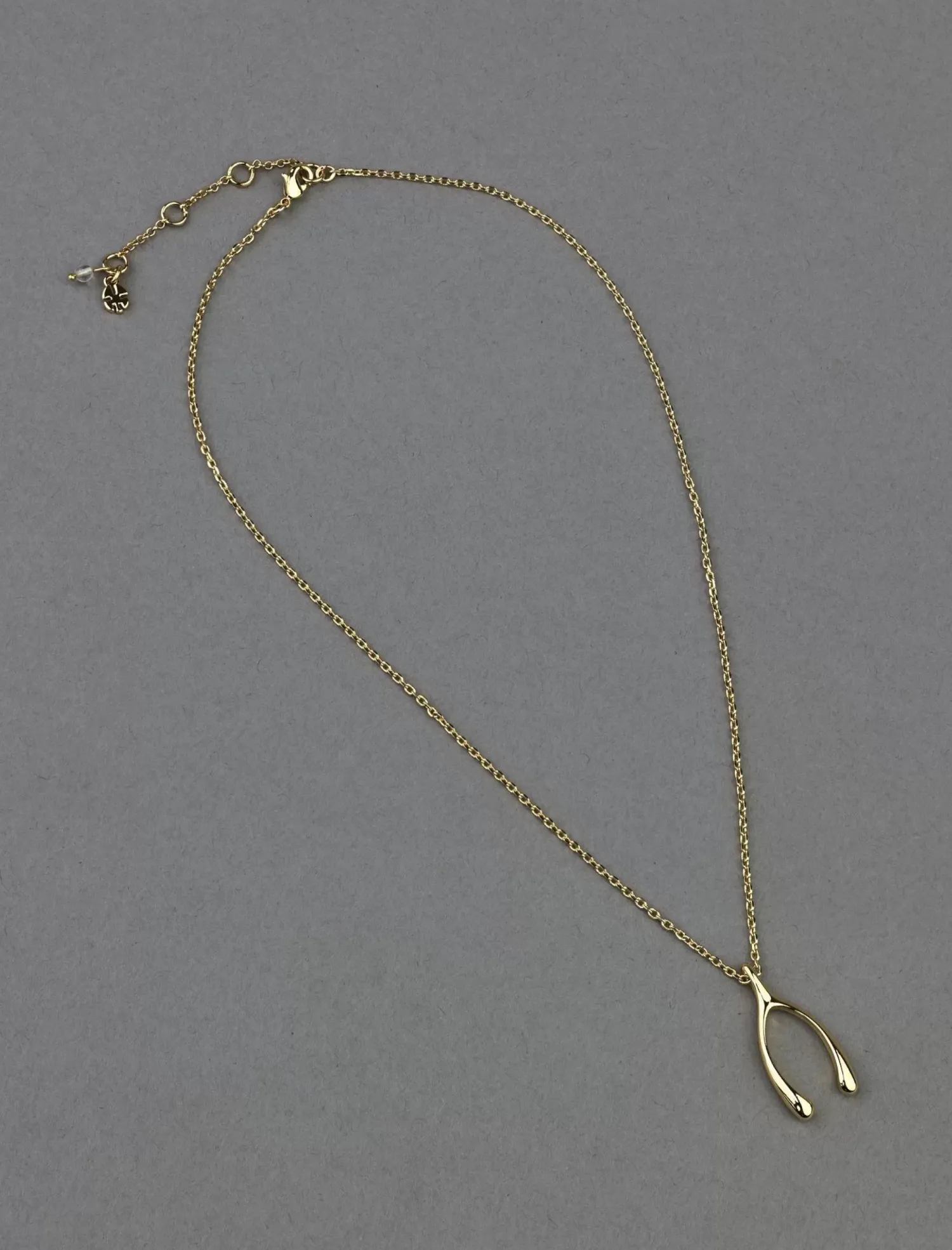 Lucky Brand wish bone pendant gold*WOMEN Jewelry