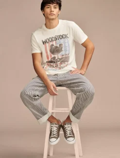 Lucky Brand woodstock flag marshmallow*MEN Graphic Tees