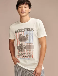 Lucky Brand woodstock flag marshmallow*MEN Graphic Tees