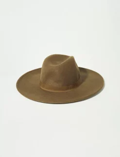 Lucky Brand wool wide brim ranger hat dark green*WOMEN Hats