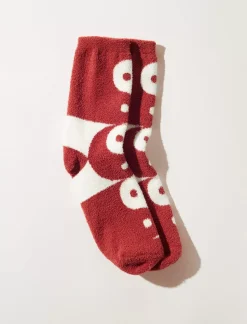 Lucky Brand yin yang fuzzy sock multi*WOMEN Socks