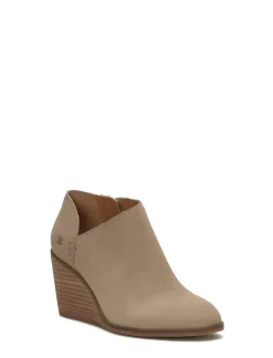 Lucky Brand zemlin wedge bootie camel*WOMEN Shoes