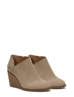 Lucky Brand zemlin wedge bootie camel*WOMEN Shoes