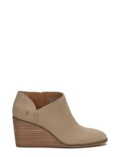 Lucky Brand zemlin wedge bootie camel*WOMEN Shoes