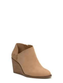Lucky Brand zemlin wedge bootie medium brown*WOMEN Shoes