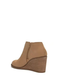 Lucky Brand zemlin wedge bootie medium brown*WOMEN Shoes
