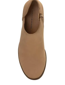Lucky Brand zemlin wedge bootie medium brown*WOMEN Shoes