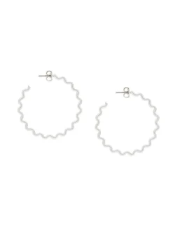 Lucky Brand zig zag hoop silver*WOMEN Jewelry